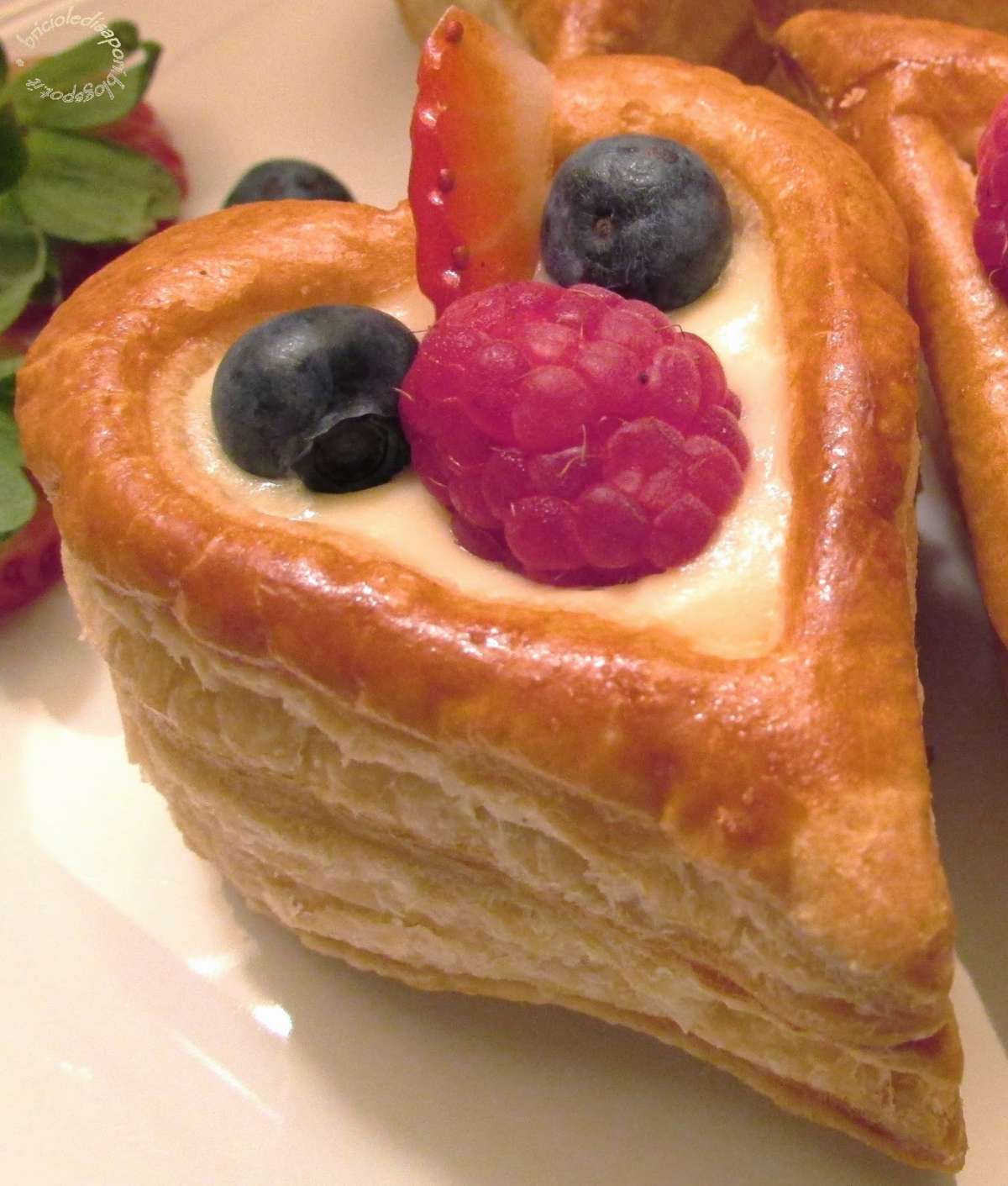 Vol au vent con crema pasticcera