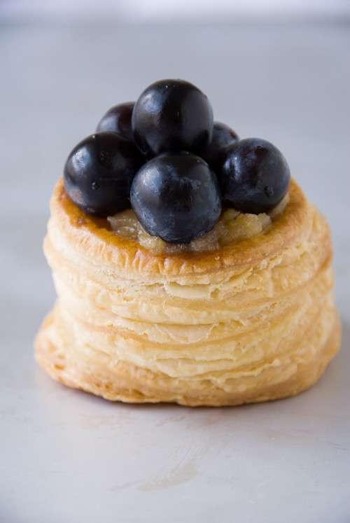 Vol au vent con mirtilli