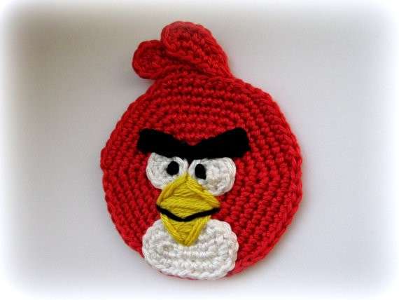 Angry Bird all'uncinetto