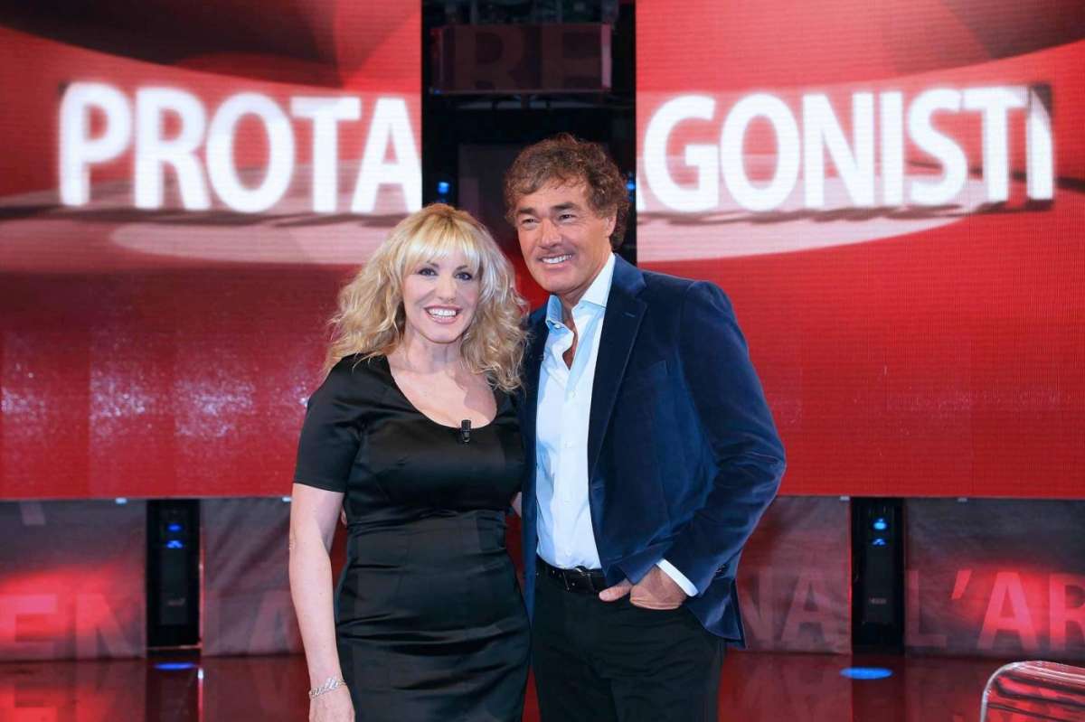 Antonella Clerici e Massimo Giletti