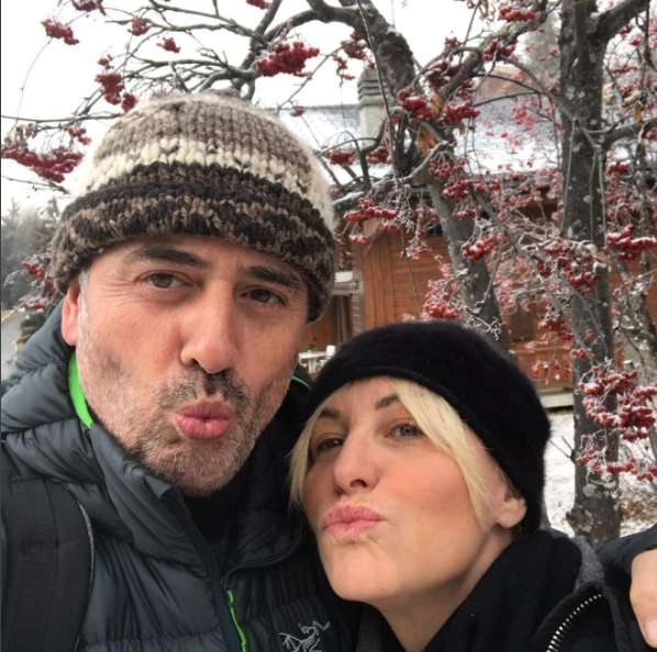 Antonella Clerici e Vittorio Garrone in vacanza in montagna