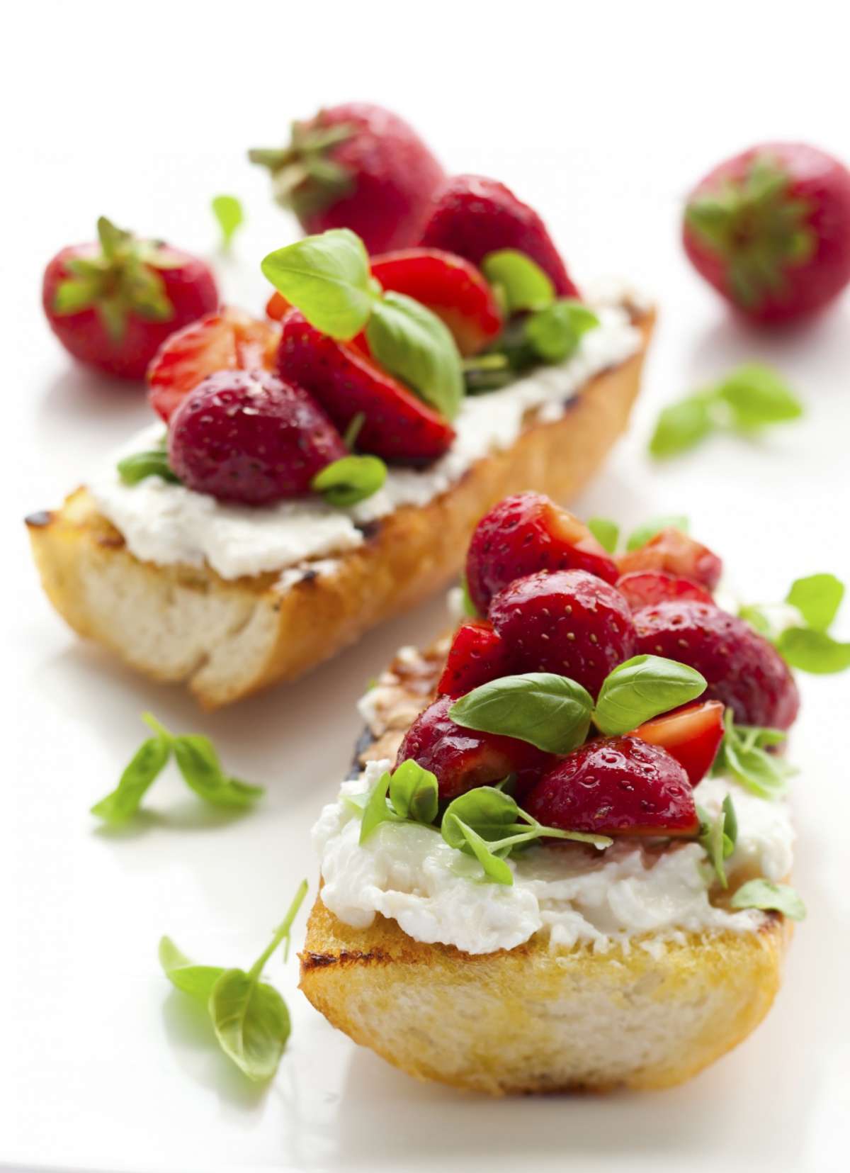 Bruschette con fragole