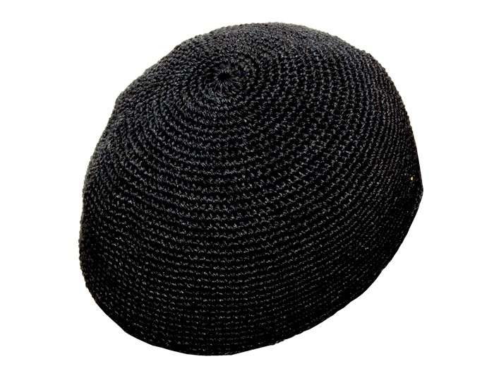cappellino a maglia bassa nero