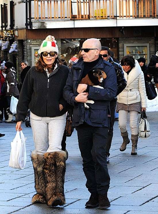 Daniela Santanchè e Alessandro Sallusti a Courmayeur