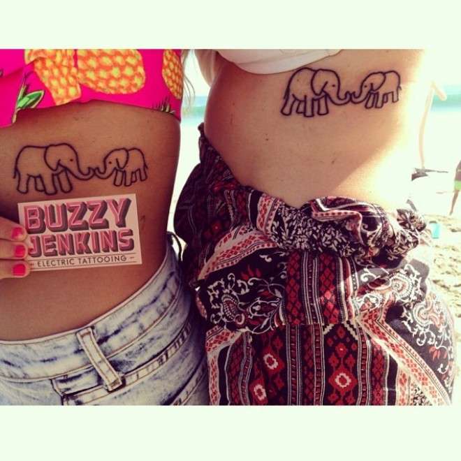Elefantini tatuati