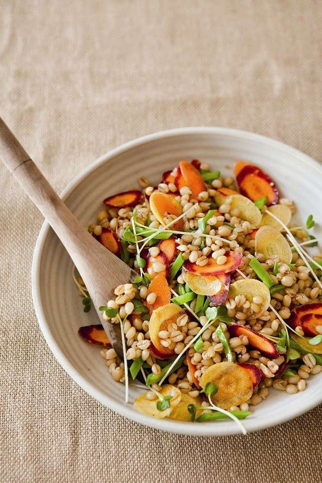 Insalata di cereali e carote