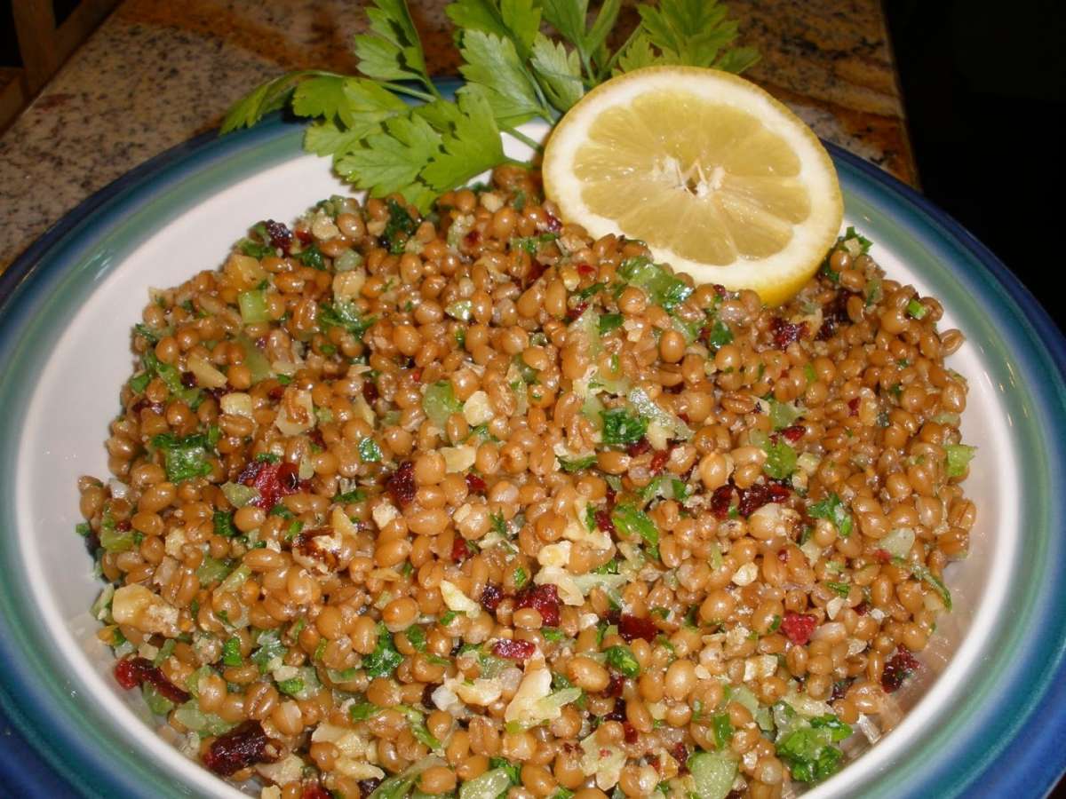 Insalata di frumento con limone