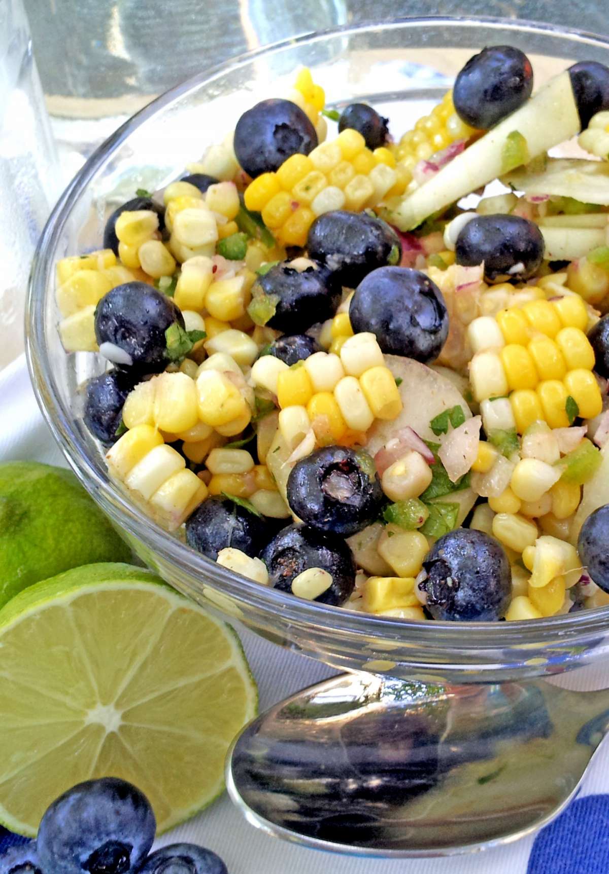 Insalata di mais con mirtilli