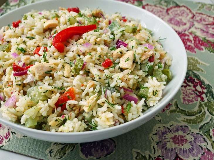 Insalata di riso con cipolle di Tropea