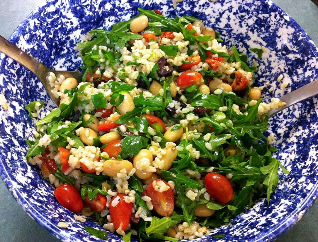 Insalata di riso con rucola