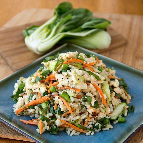 Insalata di riso con verdure