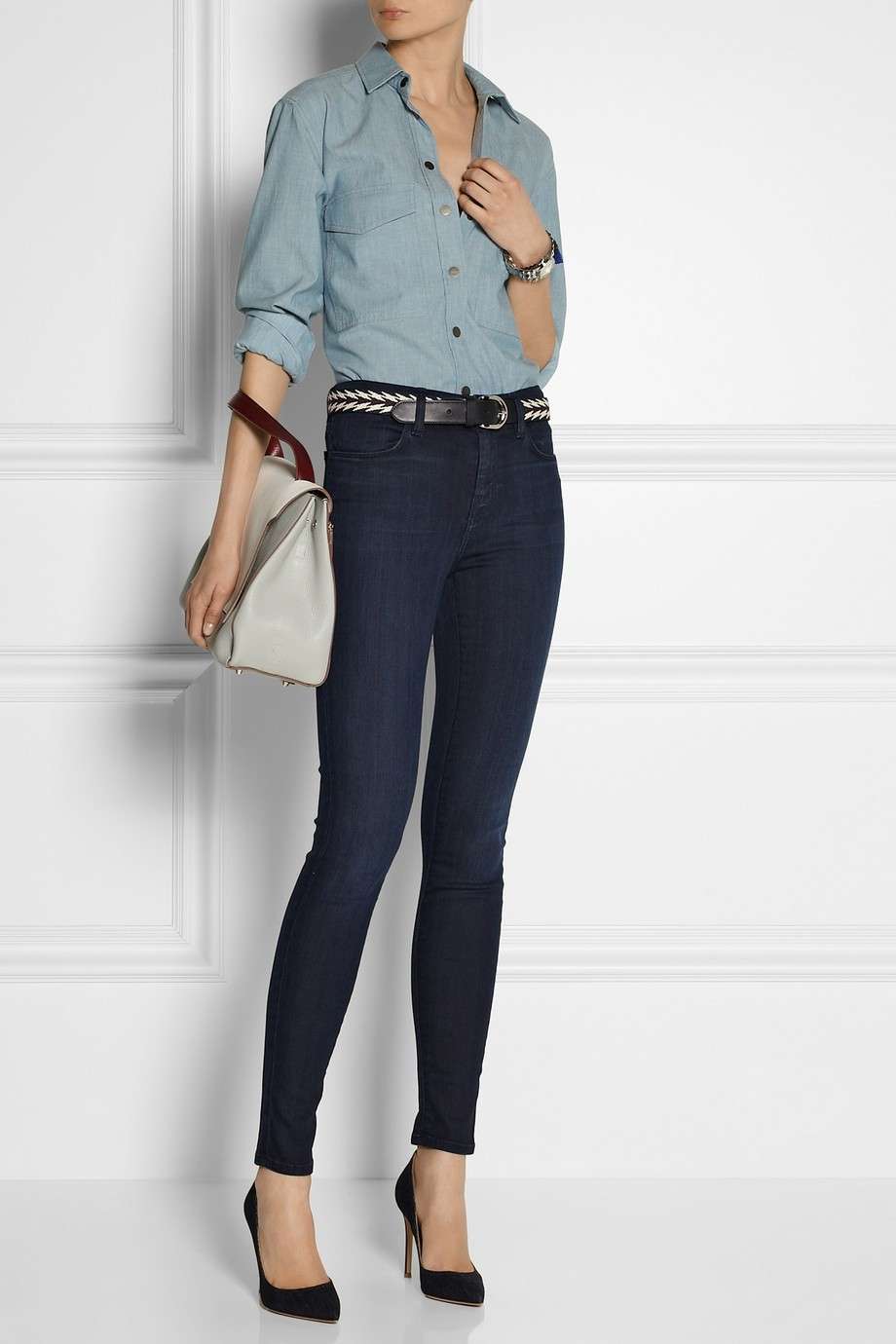 Jeans e camicia denim