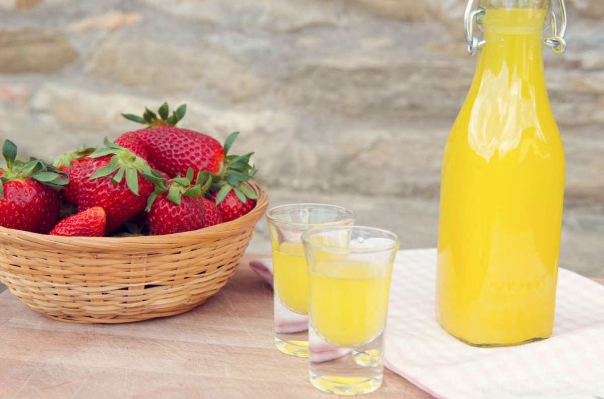 Limoncello con frutta