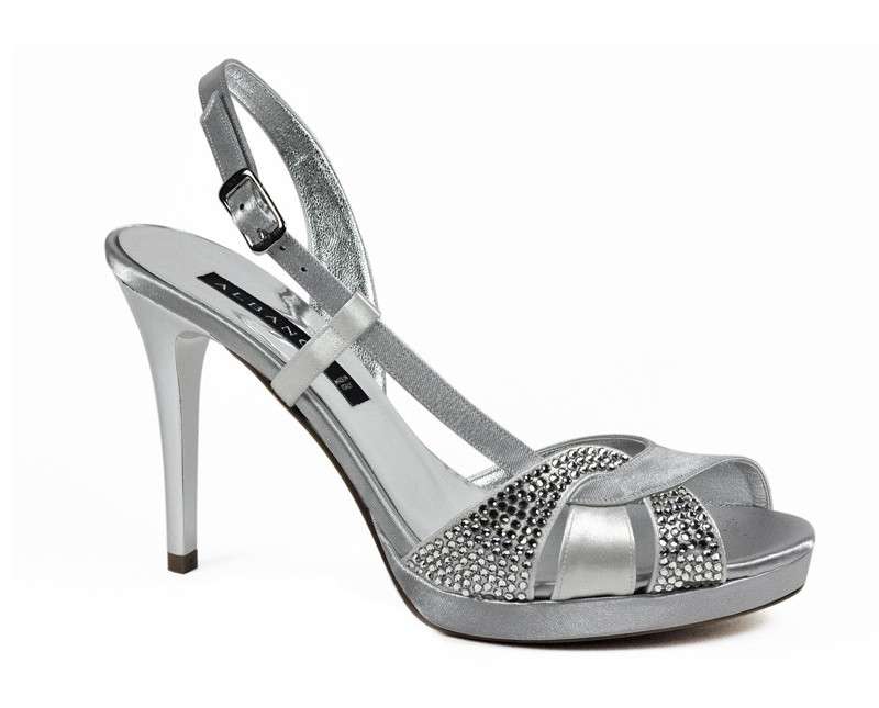 Sandali laminati argento