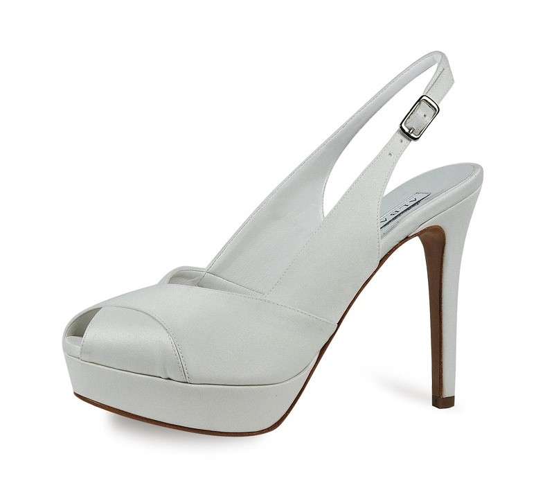 Slingback in satin Albano