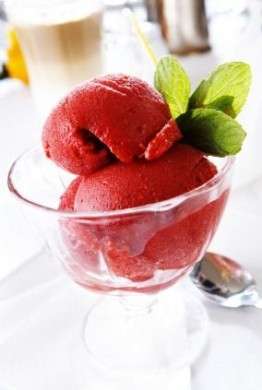 Sorbetto di fragole