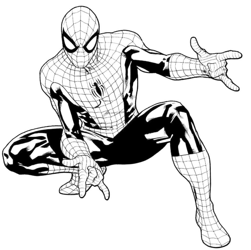 Spiderman da colorare