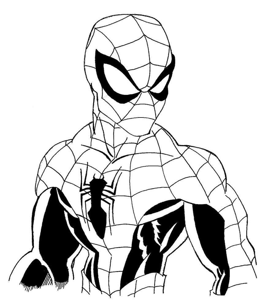 Spiderman in primo piano