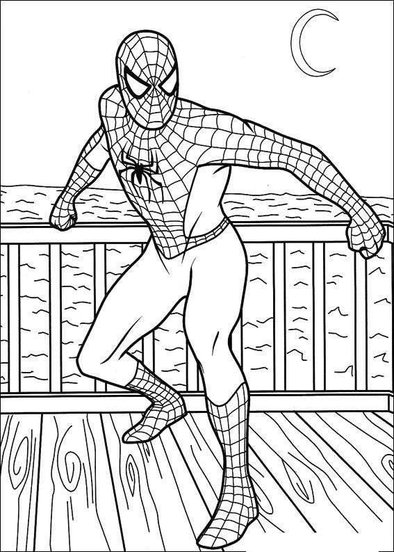 Spiderman in riva al mare