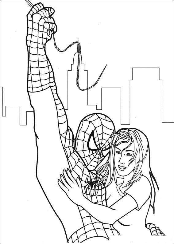 Spiderman salva una donna