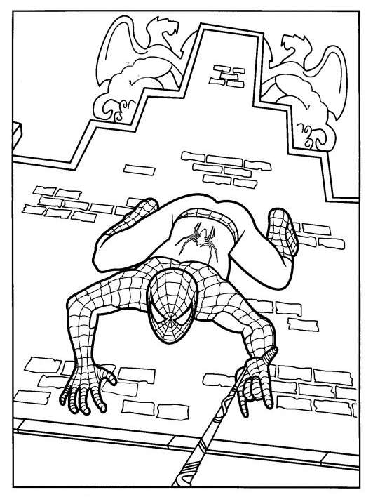 Spiderman si arrampica