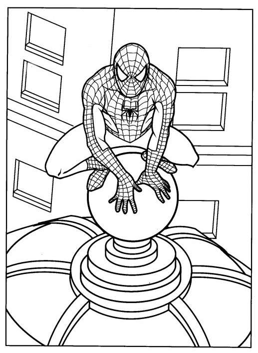 Spiderman sul tetto