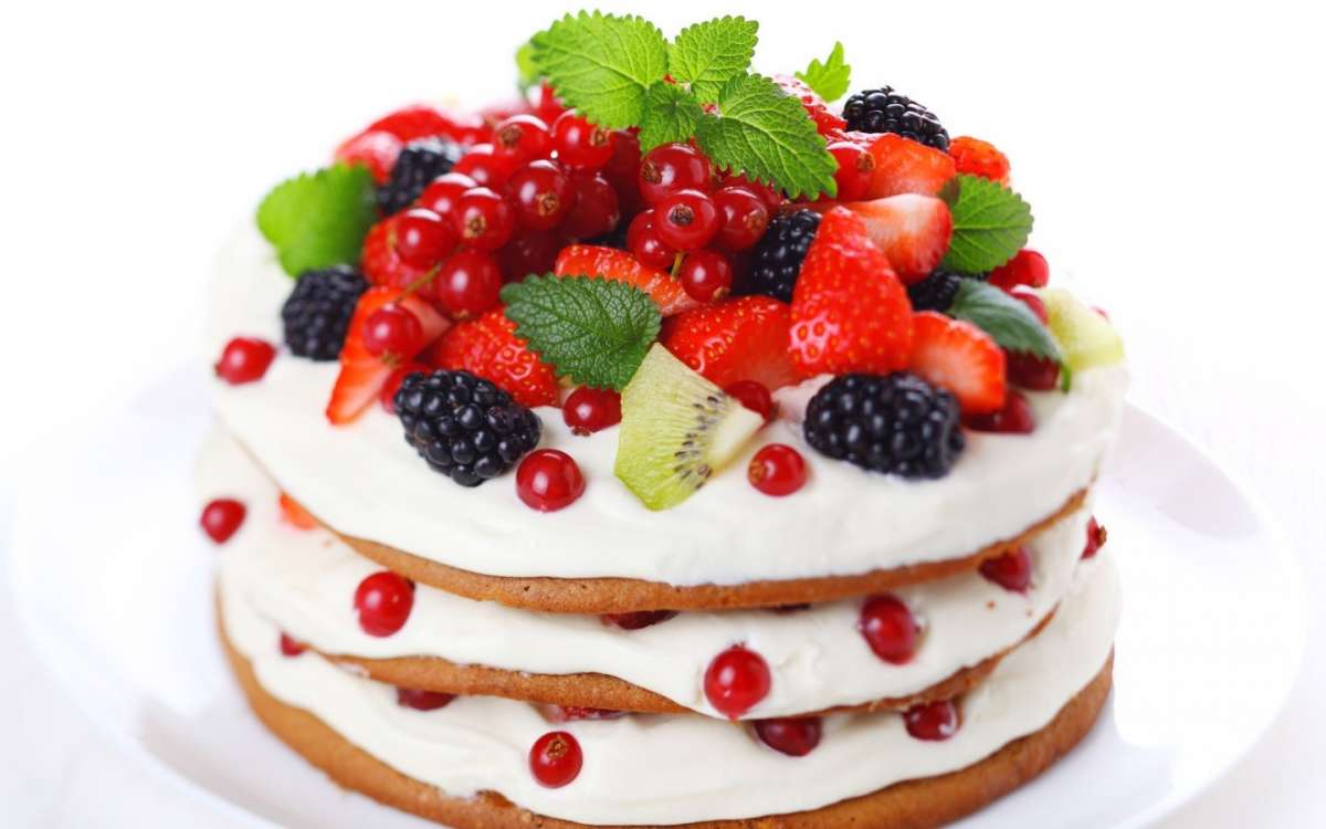 Torta estiva con frutta