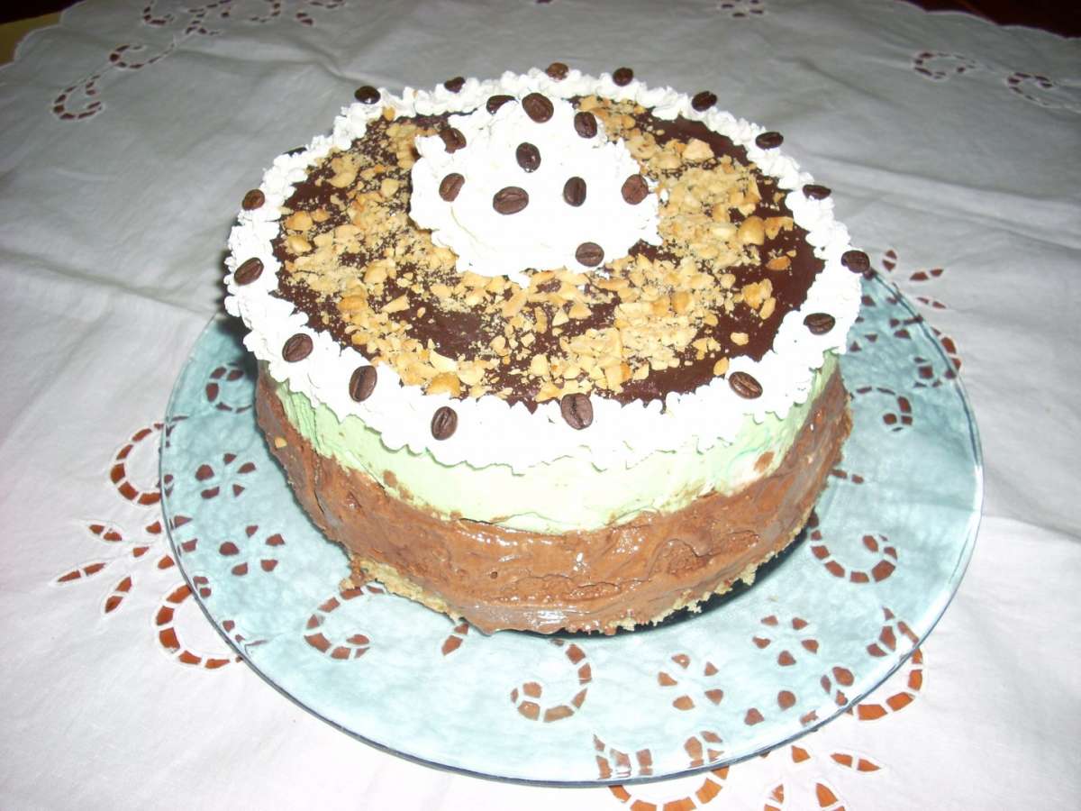 Torta con chicchi di caffè