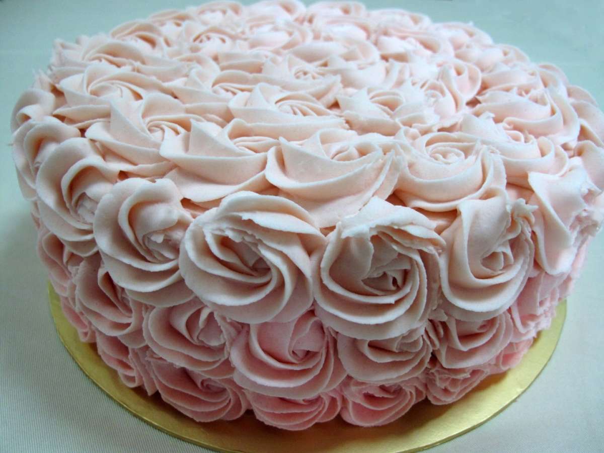 Torta gelato con rose
