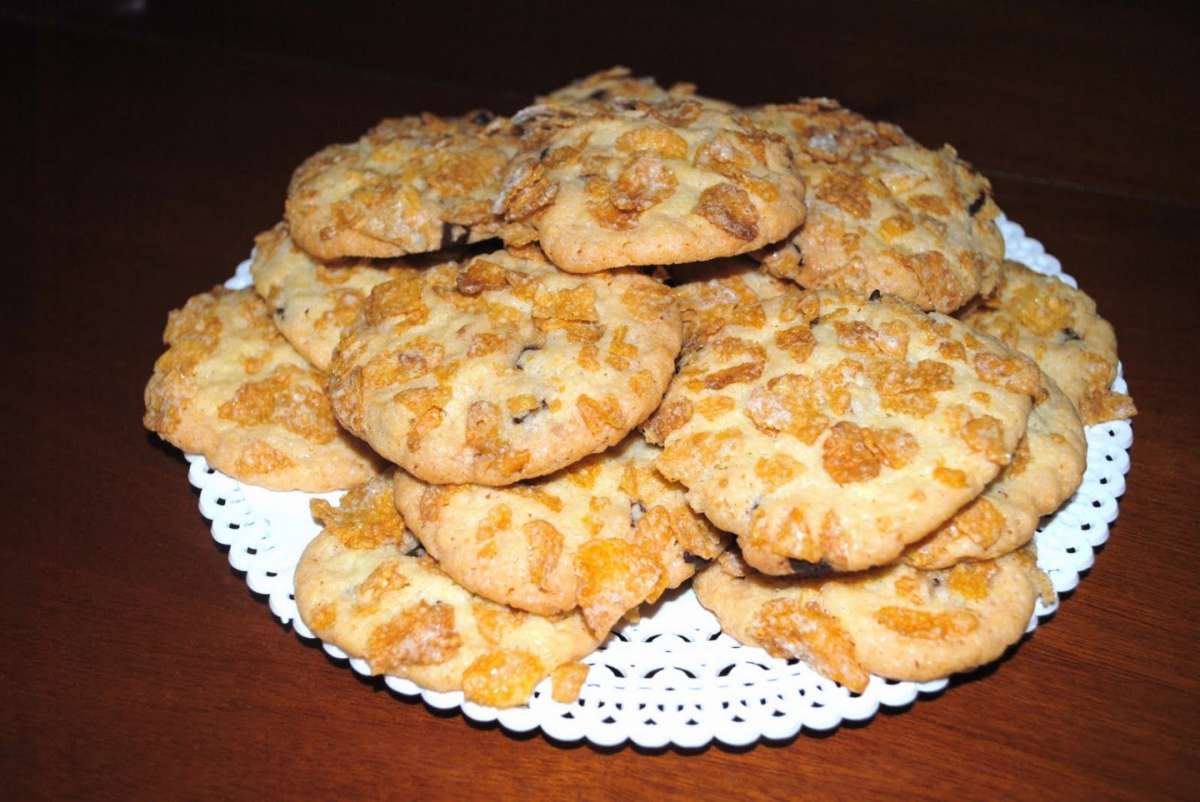 Biscotti light con corn flakes