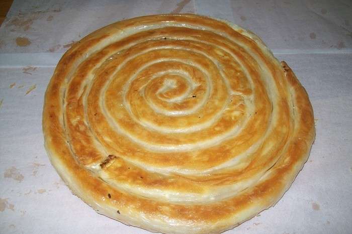 Burek a forma di spirale