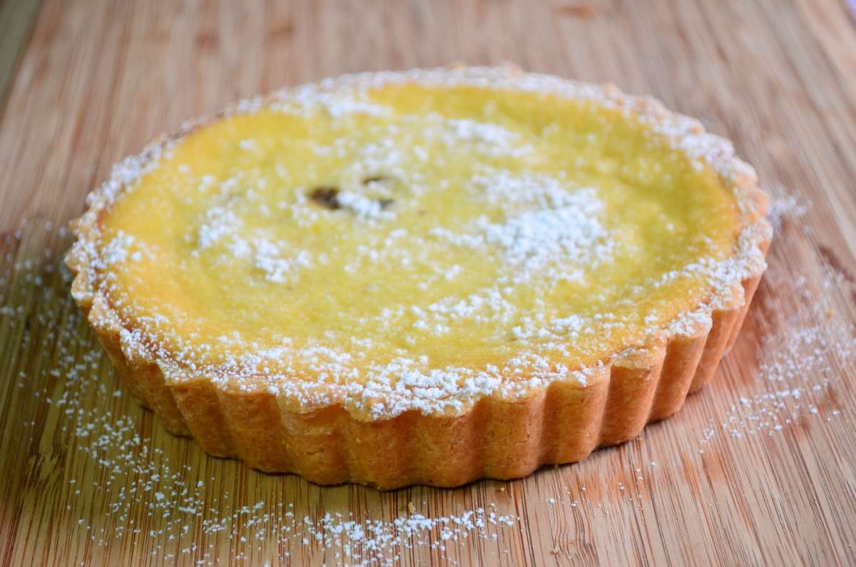 Crostata di riso guarnita