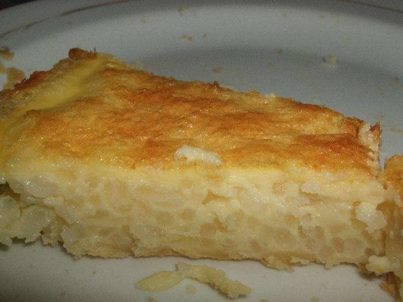 Fetta crostata di riso