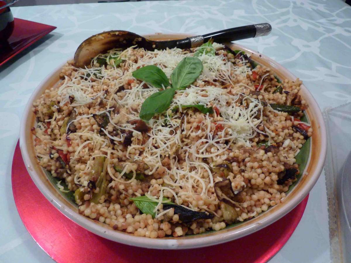 Fregola con verdure miste