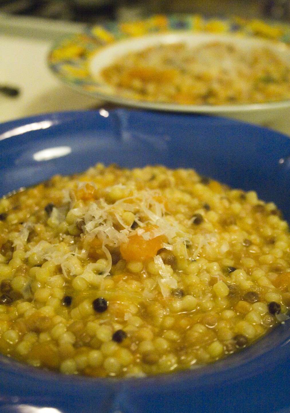 Fregola con zucca e caciocavallo