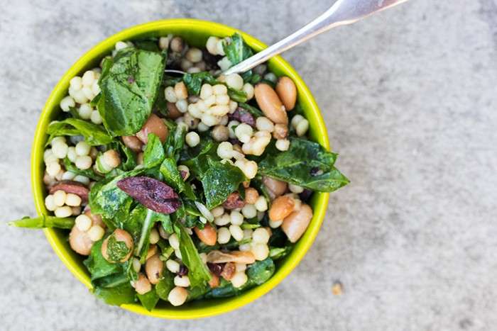 Fregola sarda con rucola e fagioli