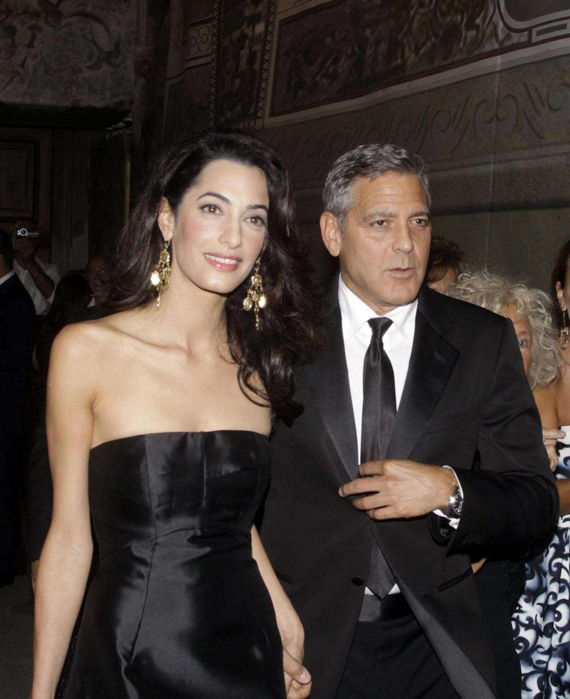 George e Amal a Palazzo Vecchio