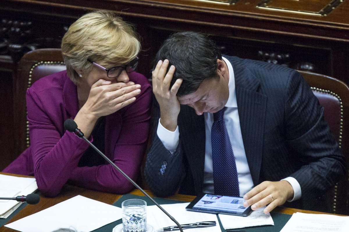 Giacca colorata in Parlamento