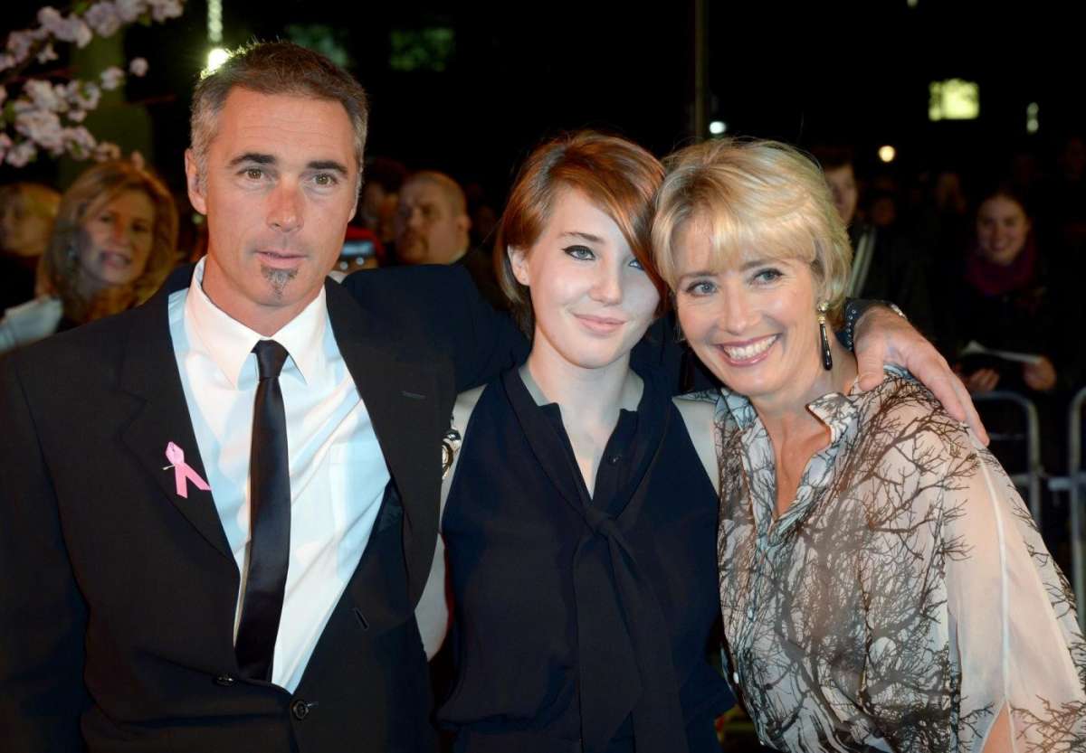 Greg Wise ed Emma Thompson con la figlia