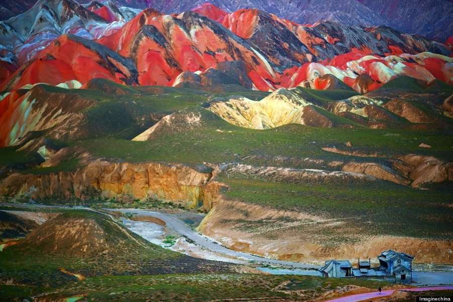 Montagne arcobaleno in Cina