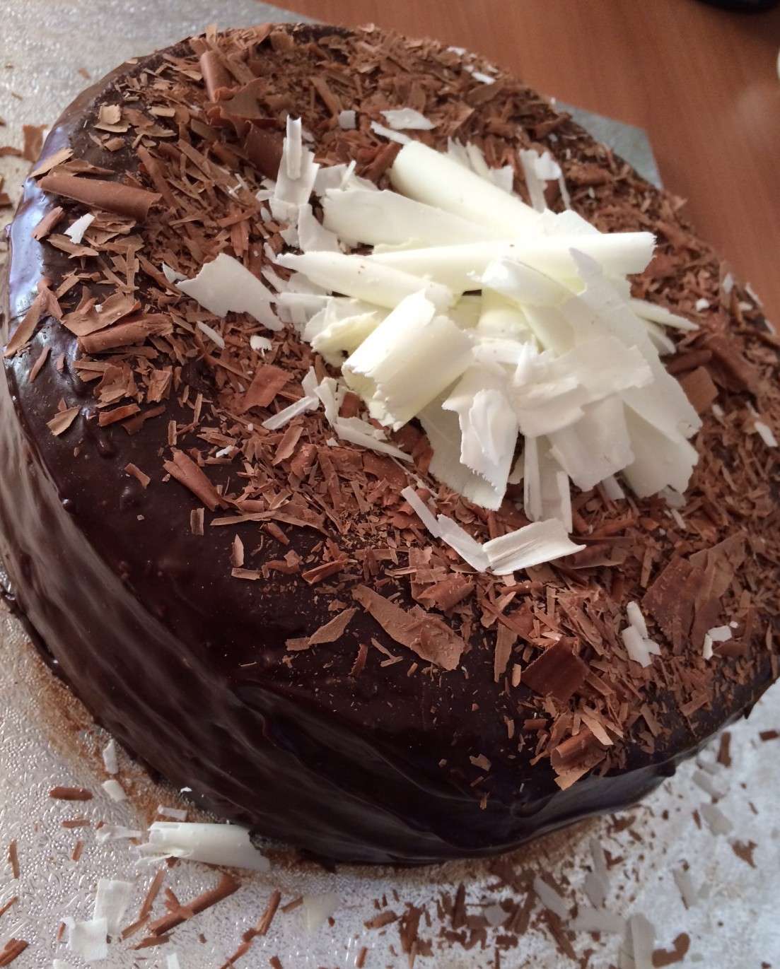 Torta con scaglie di cioccolato