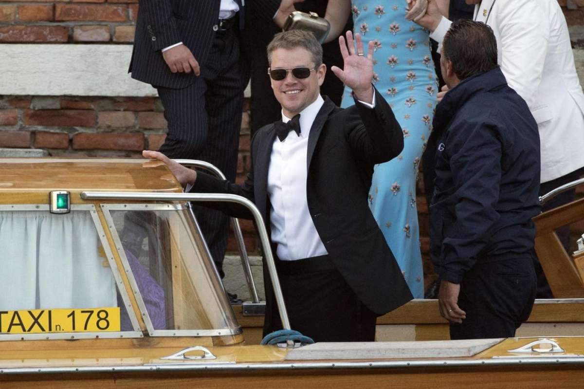 Abito elegante e classico per Matt Damon