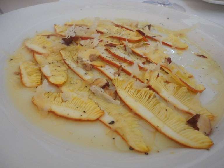 Carpaccio di ovuli e porcini