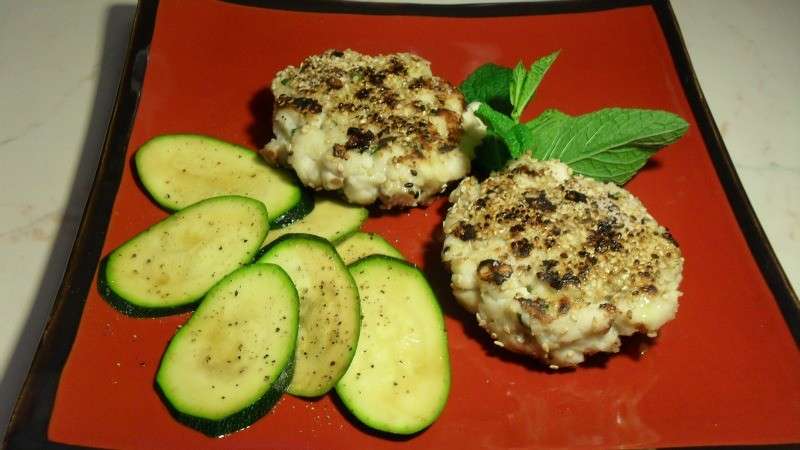 Carpaccio di zucchine con hamburger