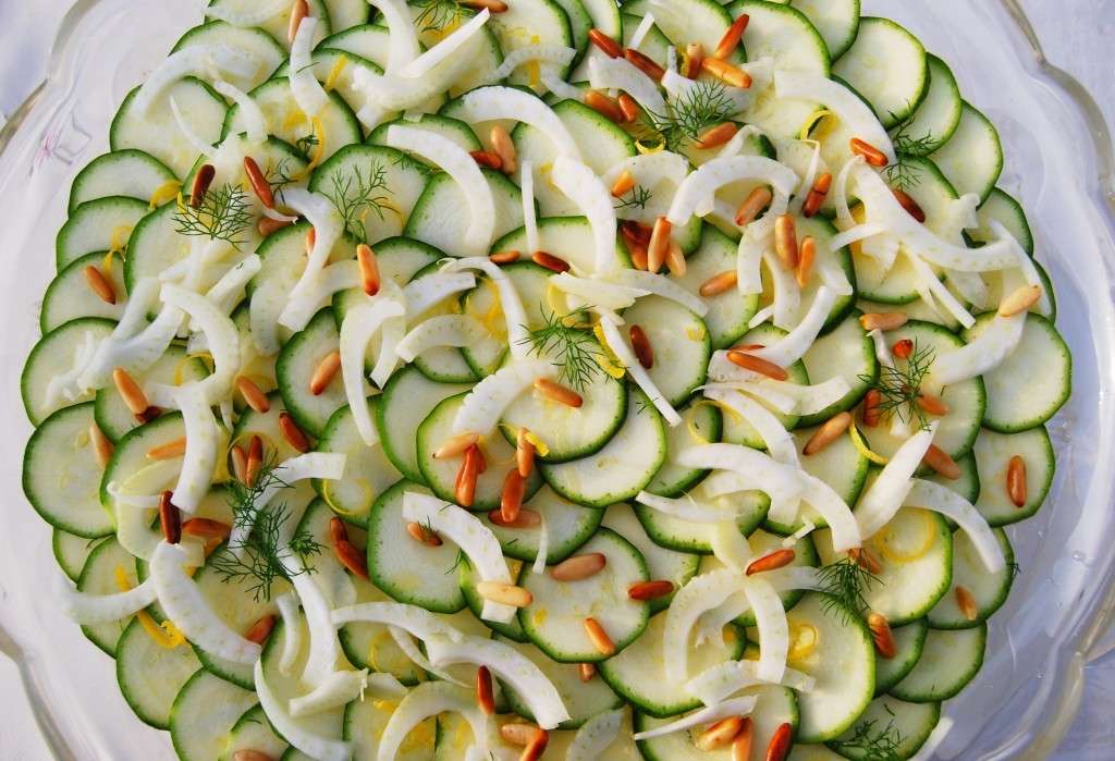 Carpaccio di zucchine e finocchio