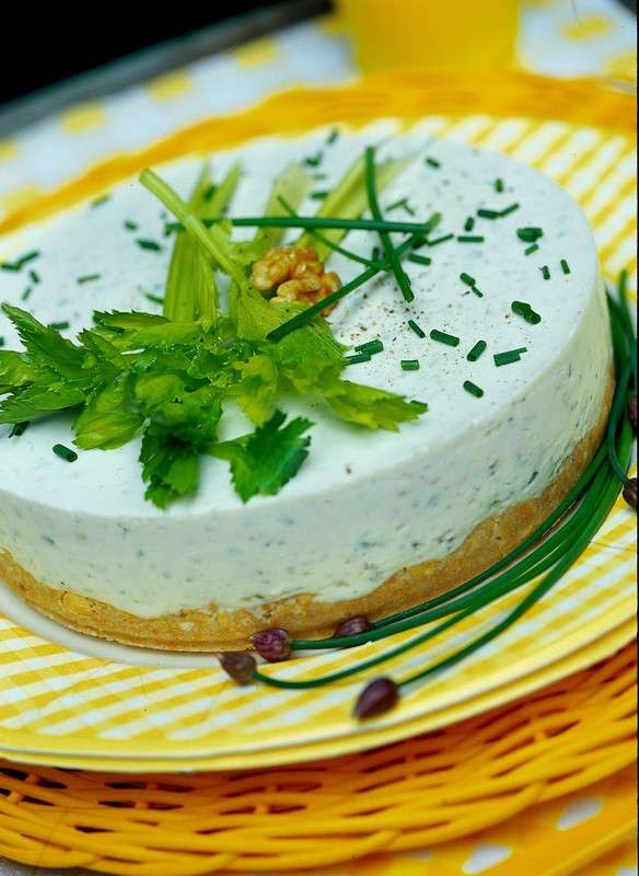 Cheesecake salata al gorgonzola