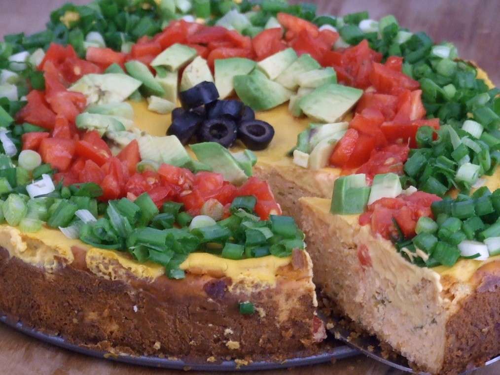 Cheesecake salata vegetariana