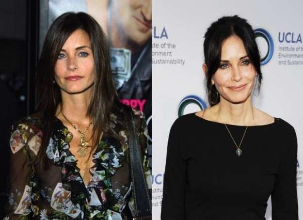 Courteney Cox prima e dopo