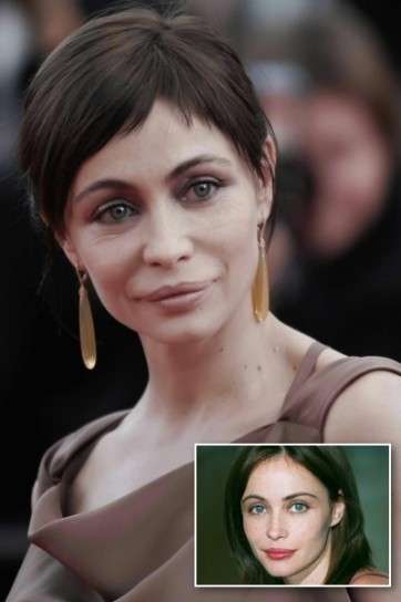 Emmanuelle Béart prima e dopo