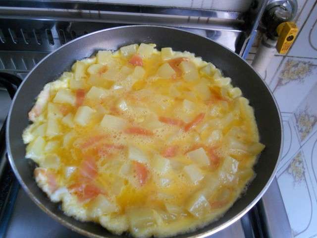 Frittata al salmone e patate